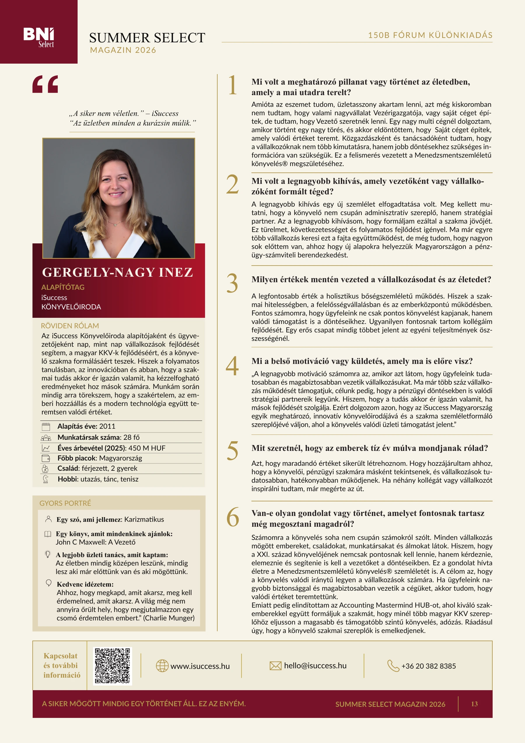 13. magazinoldal — Gergely-Nagy Inez