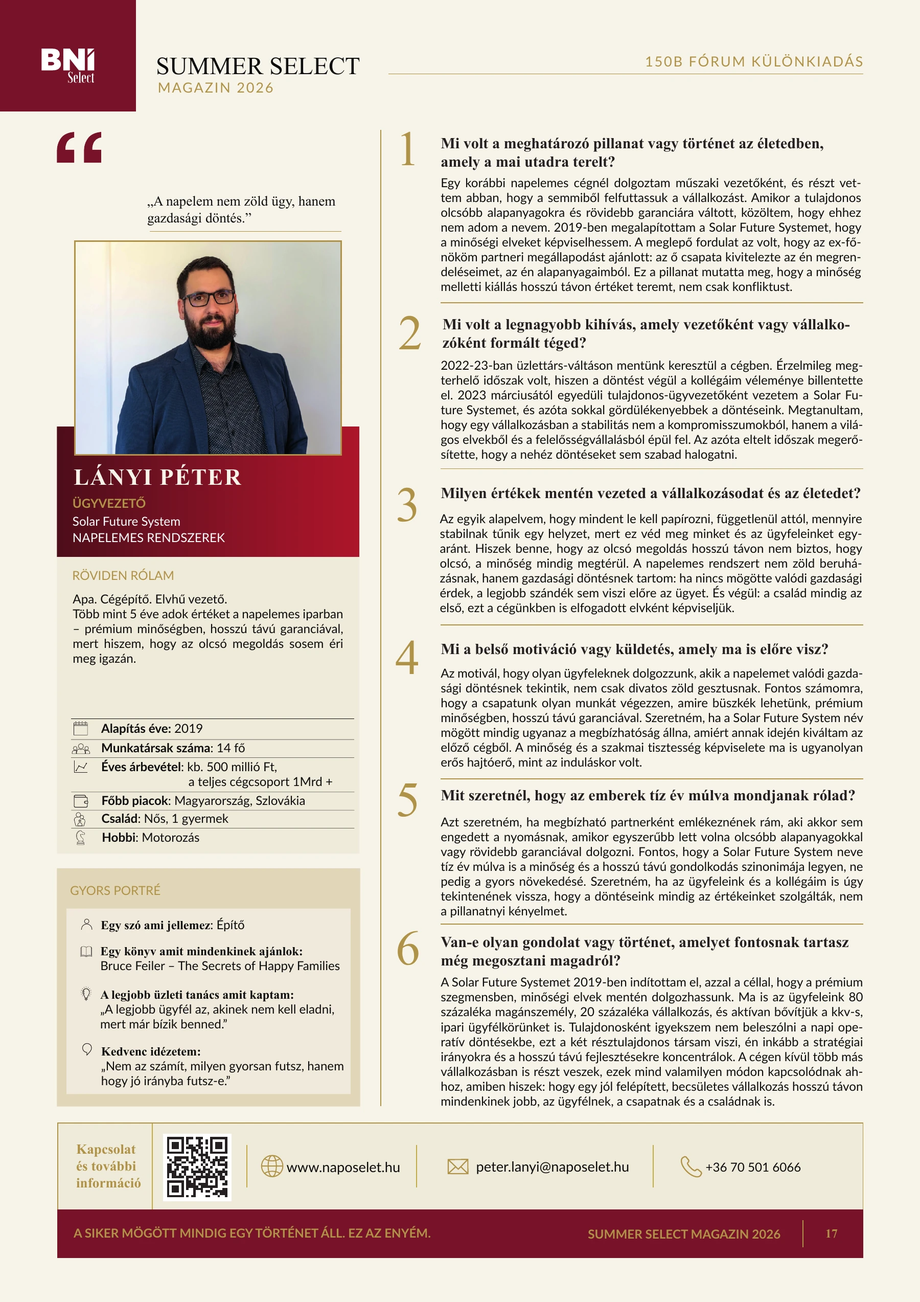 17. magazinoldal — Lányi Péter